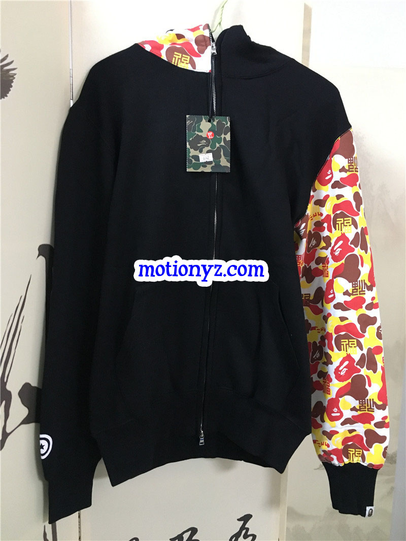 A Bathing Ape Bape Shark Hoodies Black Camo
